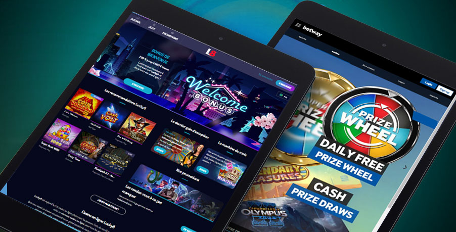 Betway et Lucky 8 deux excellents casinos en ligne français sur tablette